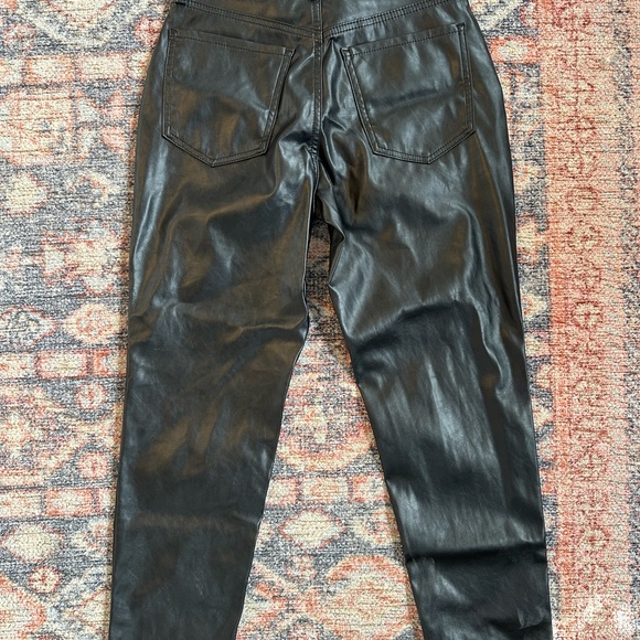 Old Navy Leather Hi Rise OG Straight Pants - Picture 3 of 3